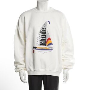 RHUDE Catamaran Champion Crewneck Sailboat Graphic Sweater Size XS make offer